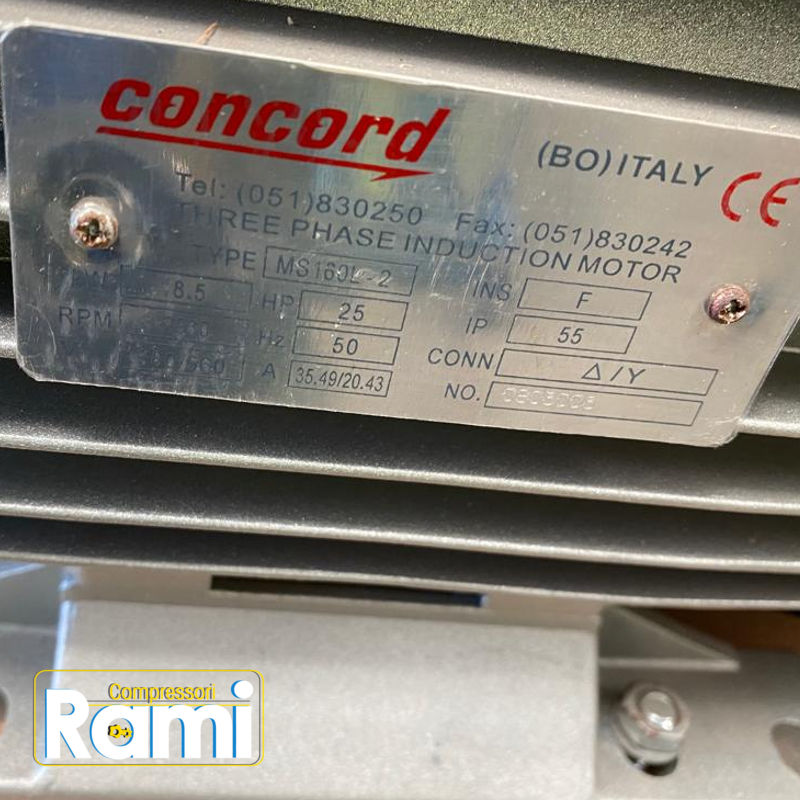 Motore elettrico trifase 3 HP / 2,2 kW 2800 giri VEMAT- Made in Italy -  Rami Compressori