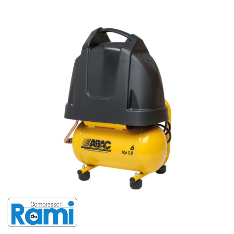 Compressore Abac Vento B15 Baseline a pistone - 1.5Hp, 8bar, serbatoio 6 litri