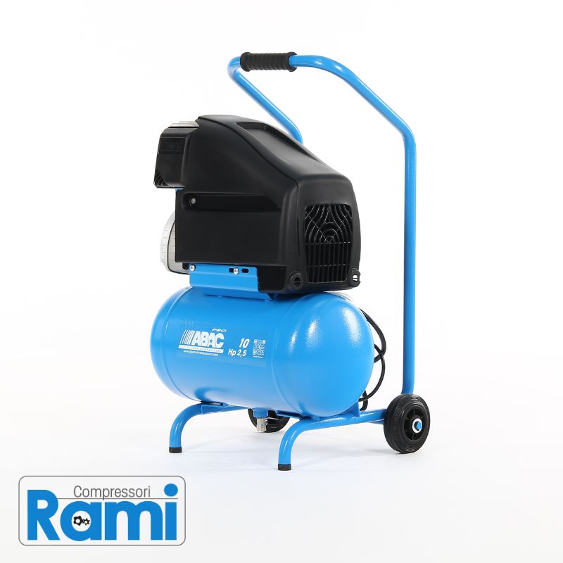 Compressore Abac Silverstone L25P carrellato- 2.5Hp, 10bar, 10 litri