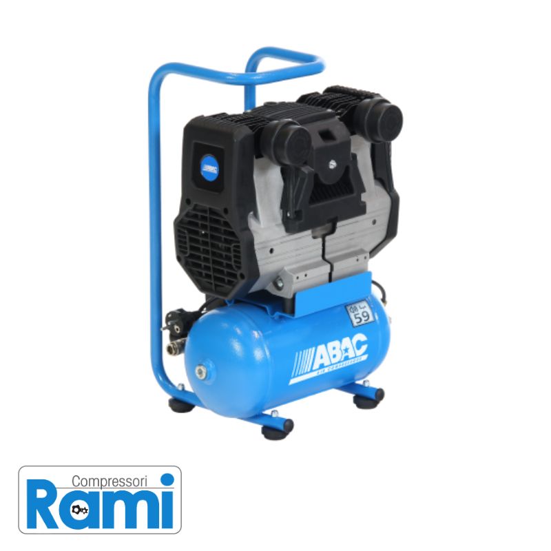 Compressore Abac Start Quiete OS10 - 1Hp, 9Bar, serbatoio 6 litri