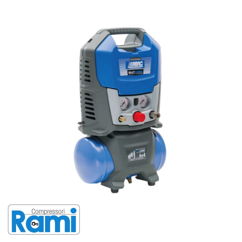 Compressore Abac Suitcase portatile - 1.5Hp, 8bar, 6 litri