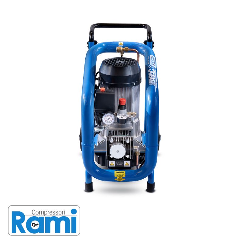 Abac Tech ATF-S - Compressore a pistone senza olio - 3HP - 10bar - serbatoio 3 litri