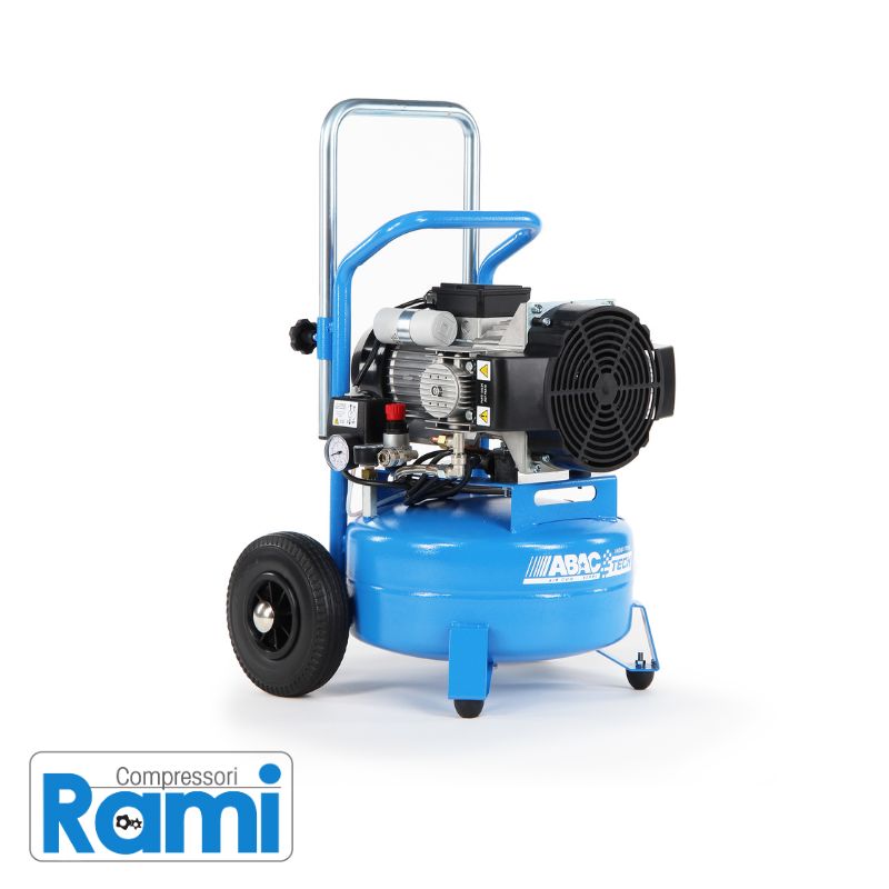 Abac Tech ATF-S – Compressore a pistone oil free - 3 HP, 10 bar, serbatoio 24 litri