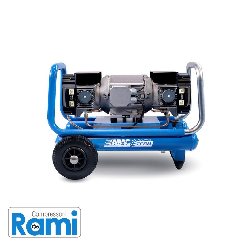 Abac Tech ATF-S – Compressore a pistone oil free - 4 HP, 10 bar, serbatoio 10 litri