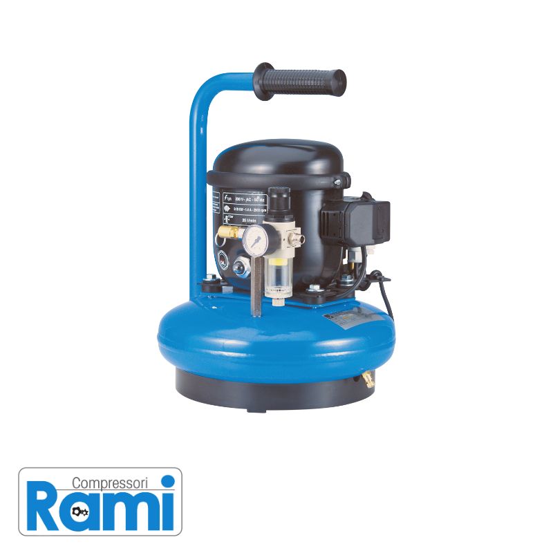 Compressore Abac Junior 30 silenziato - 1Hp, 8bar, 6 litri