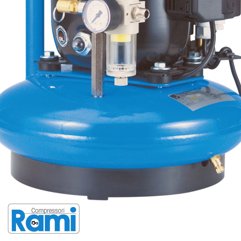 Compressore Abac Junior 30 silenziato - 1Hp, 8bar, 6 litri