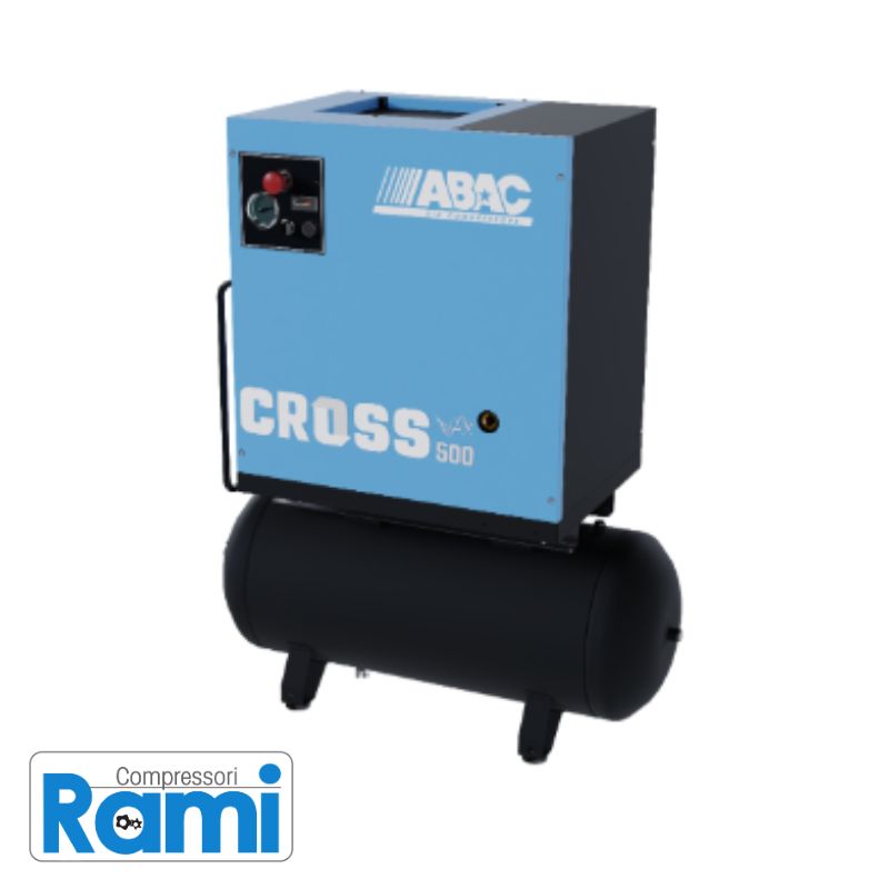 Compressore a vite a velocità variabile Abac CROSS 500 100 - foto laterale a sinistra