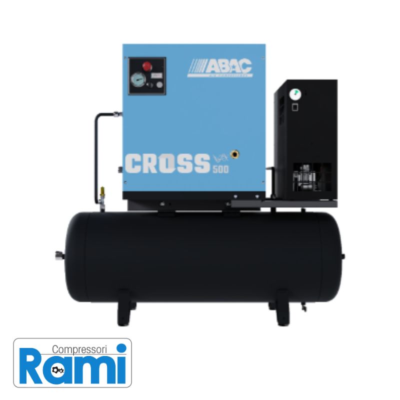Compressore Abac a vite CROSS 500E 200 con essiccatore - foto frontale