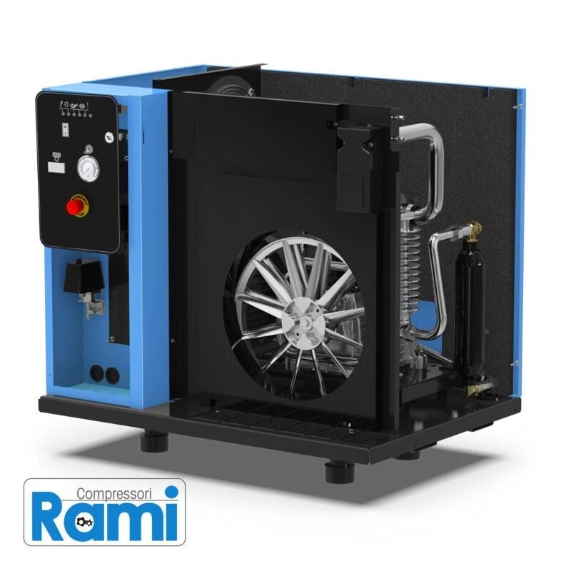 Compressore silenziato Abac LN2 B7000 500 T10 DOL - 10Hp, serbatoio 500 litri