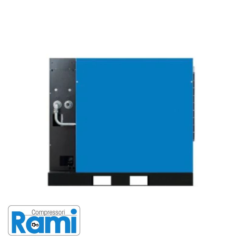 Essiccatore con compressore a vite a velocità fissa da 18,5 kW integrato SPINN 18E 10 bar - foto da dietro
