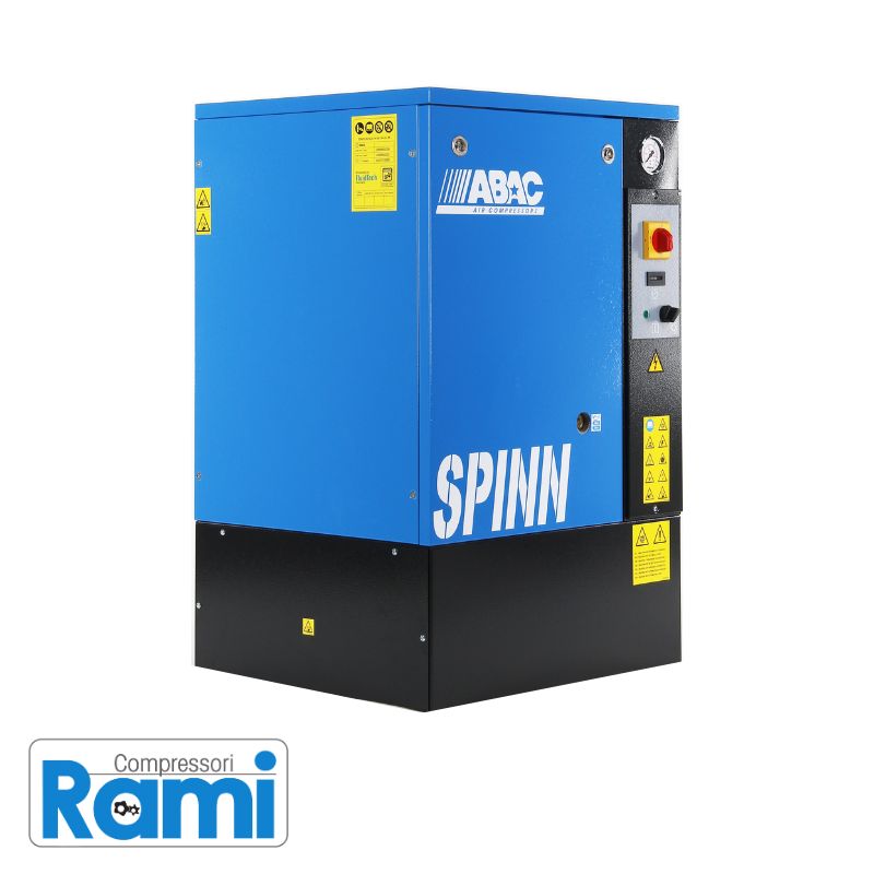 Compressore a vite Abac SPINN5.5 con centralina - 10bar, 5.5Hp