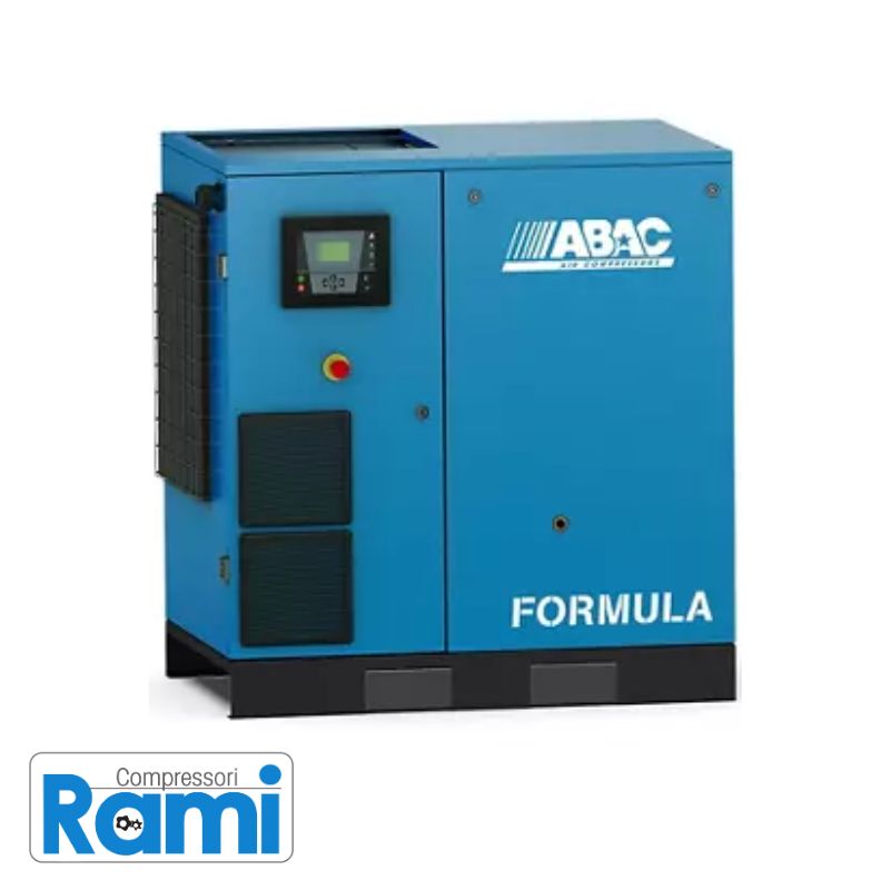 ABAC Formula I 25hp/18,5kW - 13Bar - Velocità variabile - Base Mounted, 400v/50Hz - FOTO FRONTALE