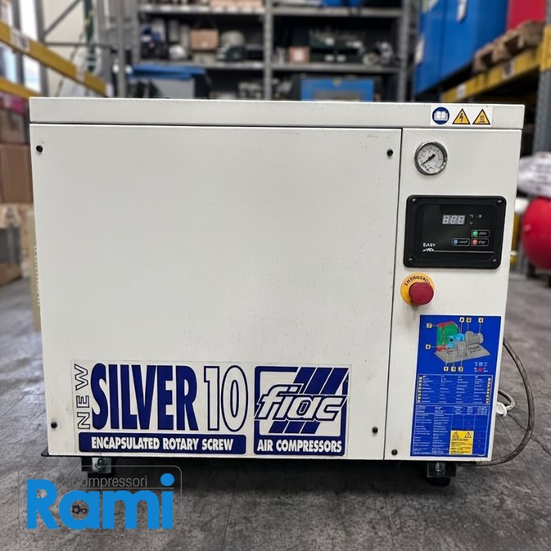 Compressore a vite FIAC NEWSILVER 10/300 usato garantito – 10bar, 8.3kW - foto frontale