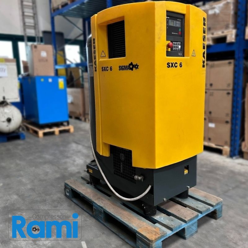 Compressore a vite Kaeser SXC6 usato garantito - 11bar, 4kW