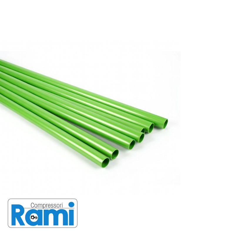 Immagine tubo verde per impianti di distribuzione azoto