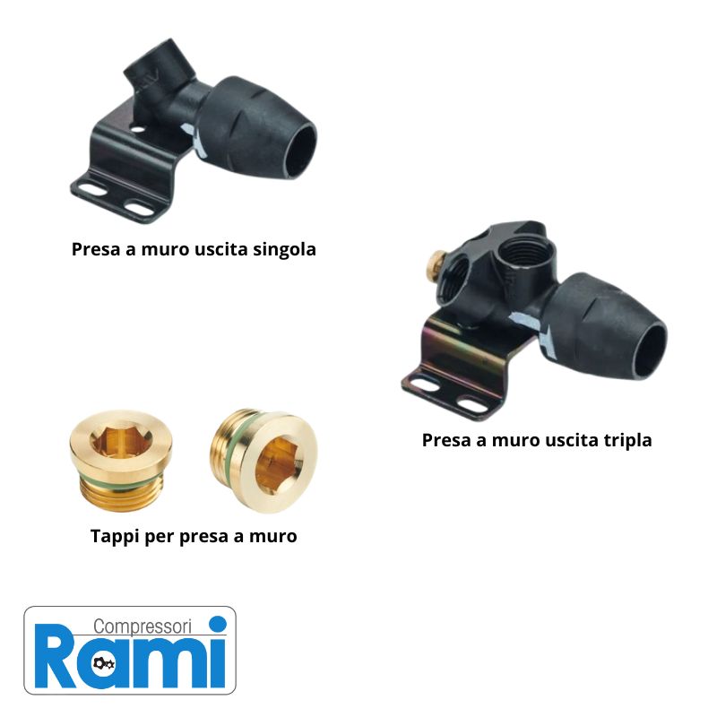 IMMAGINE PRESA A MURO AD UNA USCITA (ISO 228 Femmina) - INTERA GAMMA IMMAGINE