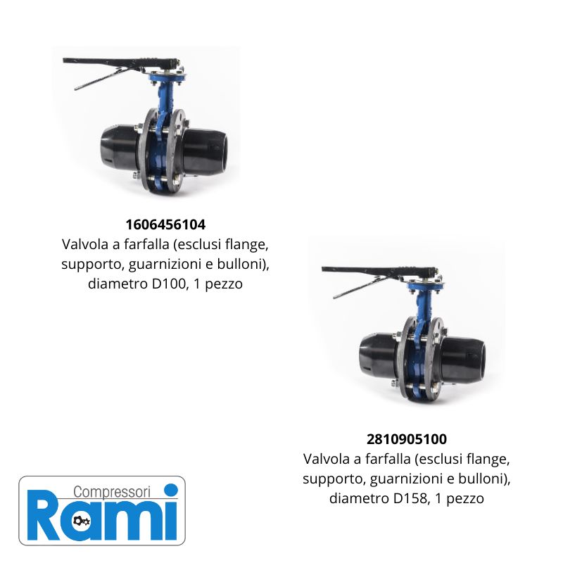 Valvola a farfalla Airnet per impianti di distribuzione - Diametro da D63 a D158