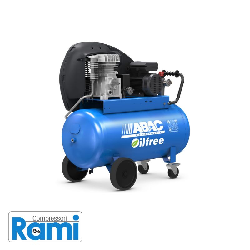 Immagini compressore Oilfree Abac PRO A29B-0 100 CT2 - foto LATERALE
