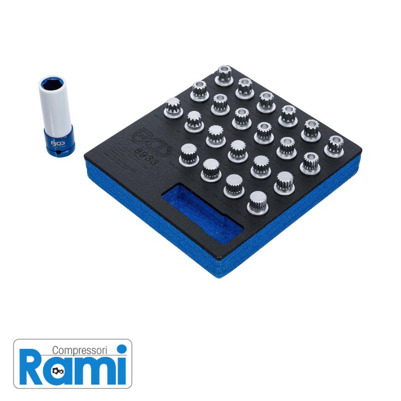 Set di utensili per bulloni di sicurezza BDS - 23 pz