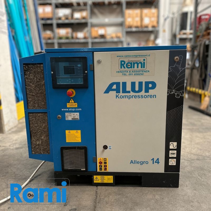 Compressore a vite ALUP Allegro 14 usato - anno 2018, 15 kW - immagine Frontale